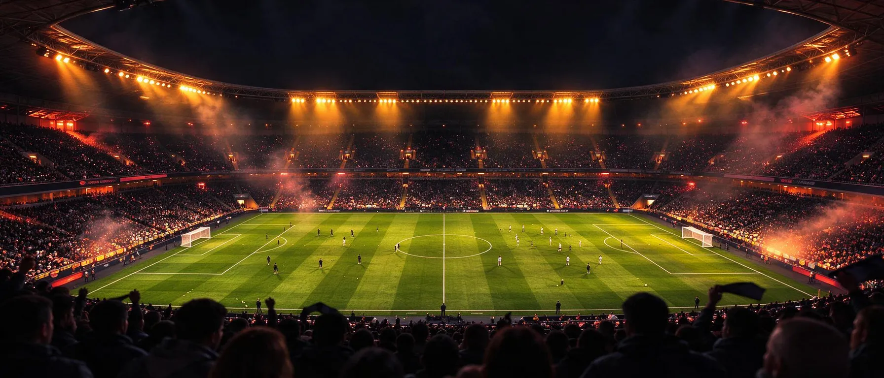 Full-bleed atmospheric backdrop behind the welcome-offer copy: a casino table, live studio or prize scene with quiet, low-detail areas so headline text stays readable; never slot machines or reels. For sportsbook or sports pages choose the matching sport preset (an empty arena, court or rink).